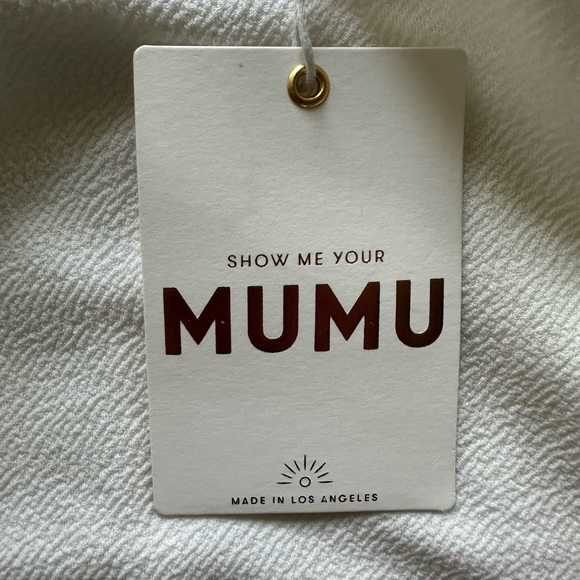 Show Me Your Mumu Uno Bodysuit Bone One Shoulder Size XS - Picture 5 of 6